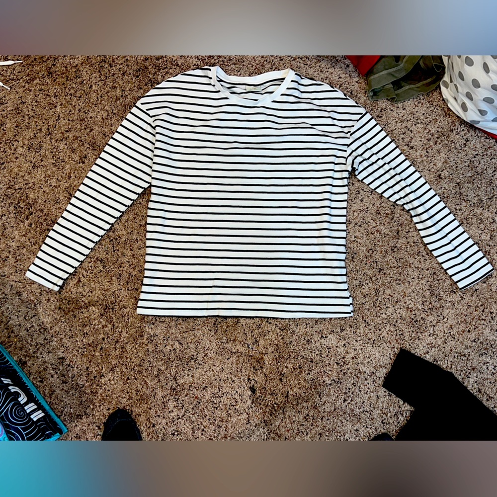 Striped long sleeve shirt